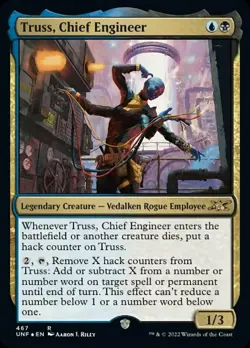 Truss, Chief Engineer - Galaxy Foil x1 NM Magic the Gathering 1x Unfinity mtg ca - Image 1