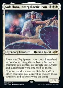 Solaflora, Intergalactic Icon - Foil x1 NM Magic the Gathering 1x Unfinity mtg c - Image 1