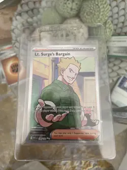 Lt. Surge's Bargain 170/132 Ultra Rare Full Art Pokemon Mega Evolution MINT - Image 1