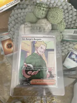 Lt. Surge's Bargain 170/132 Ultra Rare Full Art Pokemon Mega Evolution MINT - Image 2