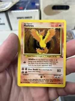 Pokemon - Moltres [1999 Wizards] #12/62 Holo Rare (NM-MT) - Fossil Set - Image 1