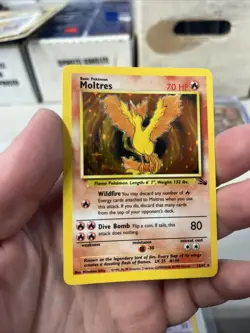 Pokemon - Moltres [1999 Wizards] #12/62 Holo Rare (NM-MT) - Fossil Set - Image 2