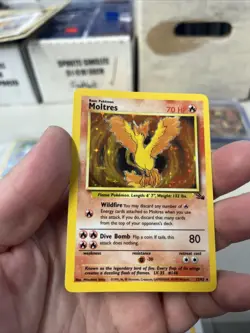 Pokemon - Moltres [1999 Wizards] #12/62 Holo Rare (NM-MT) - Fossil Set - Image 3