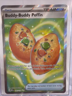 Buddy-buddy Poffin 167/132 Ultra Rare Full Art Mega Evolutions Pokemon TCG NM - Image 1