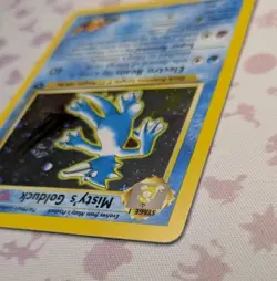Misty's Golduck 12/132 Gym Challenge Holo Swirl Pokemon TCG - Image 4