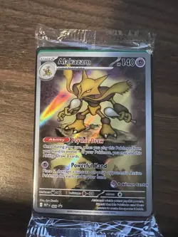 Pokemon Center Stamped Alakazam 009 Pokemon Mega Evolutions - ETB Promo Sealed - Image 1