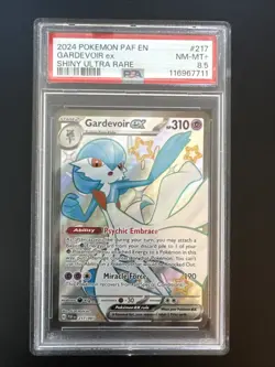 2024 POKEMON PAF EN-PALDEAN FATES SHINY ULTRA RARE #217 GARDEVOIR EX PSA 8.5 - Image 1