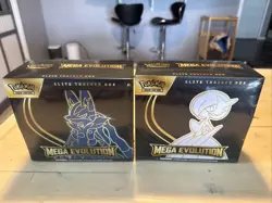 Set Of 2 Pokemon Mega Evolution Elite Trainer Boxes Lucario And Gardevoir ETBs - Image 1