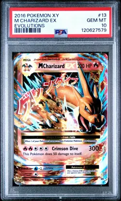 Pokemon M Charizard EX XY Evolutions Ultra Rare #13/108 PSA 10 Gem Mint - Image 1