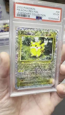 Pokemon Pikachu Legendary Collection Reverse Holo Card 86/110 PSA 4 - Image 2