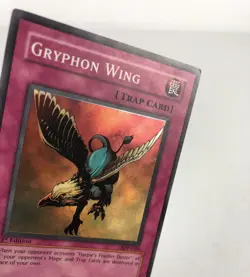 Yugioh Gryphon Wing SDP-050 Super Rare Holo 1st Edition Trap Card - Image 5