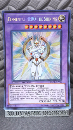 | Yugioh Elemental HERO The Shining PRC1-ENV01 Secret Rare NM- 🔥 | - Image 1