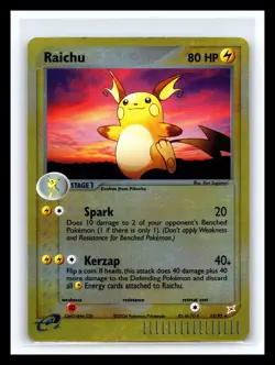 💥 Raichu 13/95 EX Team Magma vs Aqua Reverse Holo Pokemon Card E Reader 2004 - Image 1