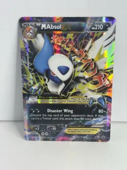 Pokemon Mega Absol EX Disaster Wing Trading Card XY63 Shiney Holo 2015 Promo - Image 1