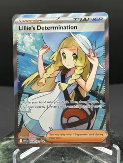 Pokemon TCG Mega Evolution Lillie’s Determination Full Art Trainer Card 169/132 - Image 1