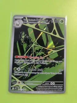 Team Rockets Spidops 187/182 Destined Rivals Illustration Rare Pokemon TCG Card - Image 1