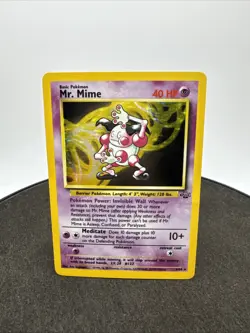Mr. Mime 6/64 Holo Card Jungle Set 1999 Pokemon WOTC - Image 1