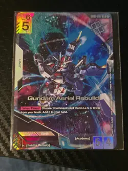 Gundam Card Game NewType Challenge Winner Promo GD01-067 Gundam Aerial Rebuild - Image 1