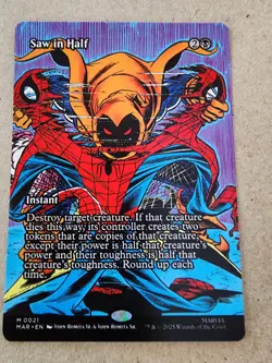 Saw in Half - #21 Regular (Borderless) Marvel Universe Eternal-Legal - Mtg - Image 1