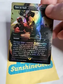Saw in Half (Rainbow Foil) Deadpool Secret Lair Drop Foil - Image 2