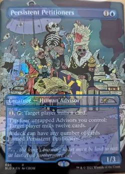1x Persistent Petitioners (596) ~~ Borderless - Foil NM-Mint, English Secret Lai - Image 1