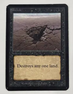 Sinkhole Alpha LP Light Play MTG Magic The Gathering - Image 1