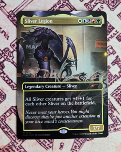 MTG Foil Sliver Legion Borderless Extended Festival in a Box Secret Lair NM - Image 1
