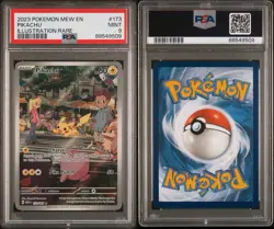PSA 9 Pikachu 173/165 English Pokemon Scarlet & Violet 151 Illustration Rare - Image 3