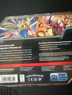 Pokemon TCG Slashing Legends Tin [Zacian ex] - NEW SEALED CONDITION - Image 4