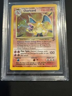 Pokemon Base Set 2 Charizard Holo Card 4/130 Beckett 9 Mint 1999 Rare Card WOTC - Image 4