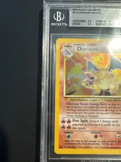 Pokemon Base Set 2 Charizard Holo Card 4/130 Beckett 9 Mint 1999 Rare Card WOTC - Image 5