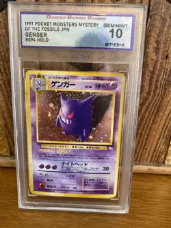 Pokemon TCG Japanese Gengar Fossil Holo Gem Mint 10! (not PSA) - Image 2