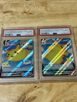 Pokemon Celebrations Flying & Surfing Pikachu VMAX 007 009 PSA 10 Sequential - Image 1