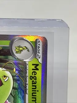 Pokemon Meganium 001 Black Star Promo Mega Evolutions Prerelease Stamp 2025 LP+ - Image 3