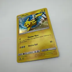 Pokemon Pikachu SM81 WITH HD Swirl ! Cosmos Holo Blackstar Promo Sun & Moon 2017 - Image 3