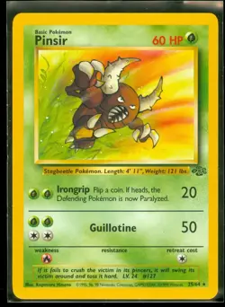 Pokemon PINSIR 25/64 Jungle - RARE - LIghtly played - Image 1