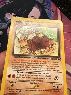 Carte Pokemon Wizard Team Rocket Triopikeur Obscur Rare 23/82 Francais Vf Fr - Image 3