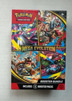 Pokemon TCG Mega Evolution Booster Bundle Sealed 6 Packs IN HAND - Image 1