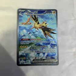 Pokemon TCG Zapdos EX Scarlet & Violet 151 English SIR (moderately played) - Image 1