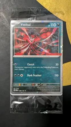 Sealed Yveltal 088/132 Reverse Holo Mega Evolution Pokemon GAMESTOP PROMO - Image 1