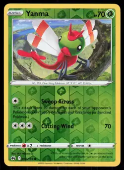 Yanma 008/159 Reverse Holo Pokemon Crown Zenith LP - Image 1
