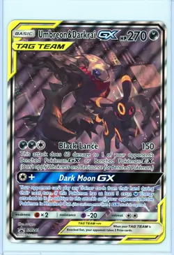 Pokemon Alternate Full Art Umbreon & Darkrai GX SM241 Tag Team Jumbo Promo Holo - Image 1