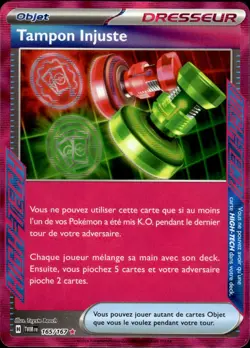Carte Pokemon Tampon Injuste 165/167 TWM Mascarade Crepusculaire FR - Image 1