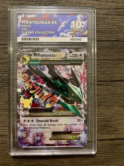 ACE Gem Mint 10 - M Rayquaza EX 76/108 Pokemon Celebrations Classic Collection - Image 1