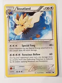 Stoutland - Dark Explorers (DEX) Pokemon - Image 1