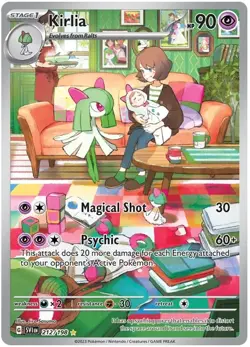 Kirlia 212/198 Scarlet & Violet Base Illustration Rare Pokemon NM - Image 1