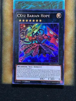 Yugioh CXyz Barian Hope NECH-EN096 Super Rare 1st Ed NM - Image 1