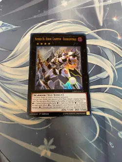 YUGIOH - NUMBER 86: HEROIC CHAMPION RHONGOMYNIAD - ULTRA RARE - LEHD - 1ST NM - Image 1