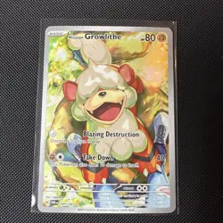 Hisuian Growlithe SV06: Twilight Masquerade #181/167 Pokemon Card Pokemon NM - Image 1