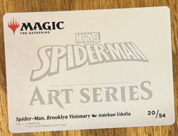 MTG Marvel Spider-Man Art Card, Spider-Man, Brooklyn Visionary 20/54 - Image 2